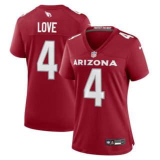 Women's Jeremiyah Love Arizona Cardinals #4 Game Jersey - Cardinal