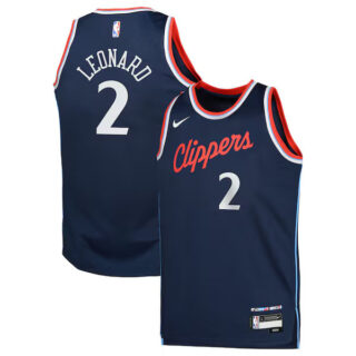 Youth Kawhi Leonard LA Clippers #2 Swingman Jersey - Icon Edition - Royal