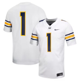 Men's #1 Cal Bears Untouchable Football Jersey ?C White
