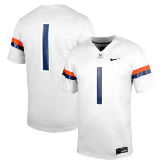 Men's #1 Virginia Cavaliers Untouchable Football Jersey ?C White