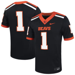 Men's #1 Oregon State Beavers Untouchable Football Jersey ?C Black