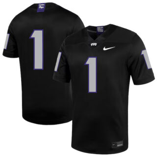 Men's #1 TCU Horned Frogs Untouchable Football Jersey ?C Black