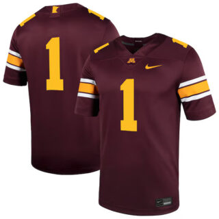 Men's #1 Minnesota Golden Gophers Untouchable Football Jersey ?C Maroon