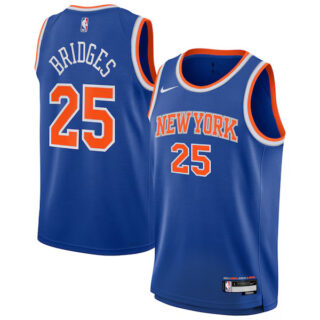 Youth Mikal Bridges New York Knicks #25 Swingman Jersey - Icon Edition - Blue
