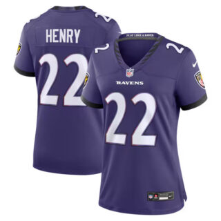 Women's Derrick Henry Baltimore Ravens #22 Team Game Jersey - Purple
