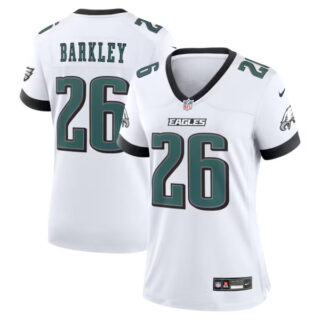 Women's Saquon Barkley Philadelphia Eagles #26 Game Jersey - White