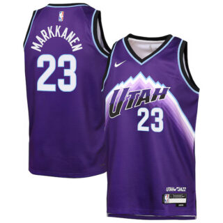 Youth Lauri Markkanen Utah Jazz #23 Icon Edition Swingman Jersey - Purple