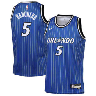 Youth Paolo Banchero Orlando Magic #5 Icon Edition Swingman Jersey - Blue