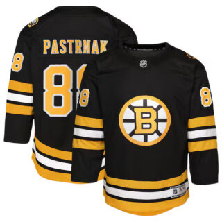 Youth David Pastrnak Boston Bruins #88 Home Premier Player Jersey - Black