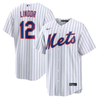Francisco Lindor New York Mets #12 Home Jersey - White