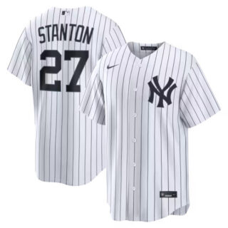 Giancarlo Stanton New York Yankees #27 Home Jersey - White