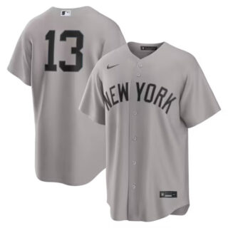 Jazz Chisholm Jr. New York Yankees #13 Road Jersey - Gray