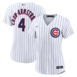 Women's Pete Crow-Armstrong Chicago Cubs #4 Home Jersey - White