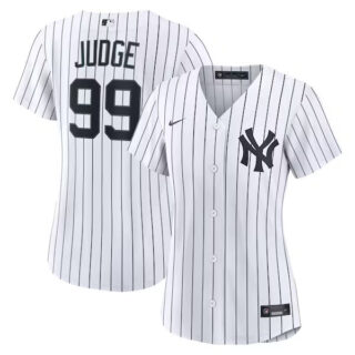 Women's Aaron Judge New York Yankees #99 Home Jersey - White