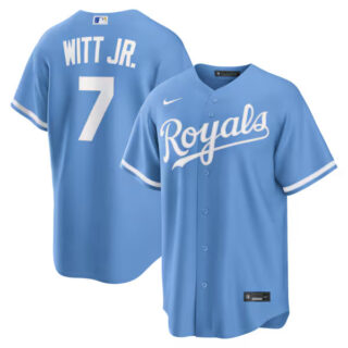 Bobby Witt Jr. Kansas City Royals #7 Alternate Jersey - Light Blue