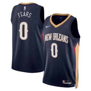 Women's Jeremiah Fears New Orleans Pelicans #0 Swingman Player Jersey - Icon Edition - Navy