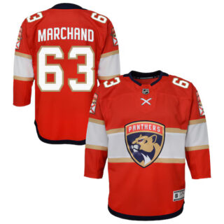 Youth Brad Marchand Florida Panthers #63 Outerstuff Premier Player Jersey - Red