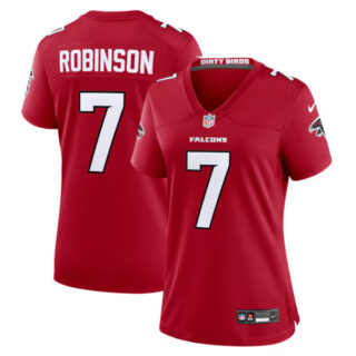 Women's Bijan Robinson Atlanta Falcons #7 Game Jersey - Red