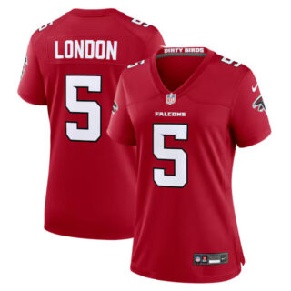 Women's Drake London Atlanta Falcons #5 Game Jersey - Red