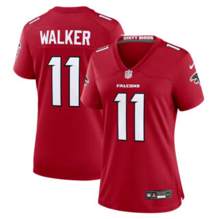 Women's Jalon Walker Atlanta Falcons #11 Game Jersey - Red