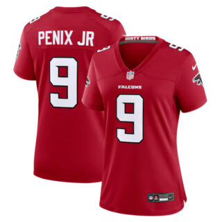 Women's Michael Penix Jr. Atlanta Falcons #9 Game Jersey - Red