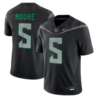 Men's Dante Moore Oregon Ducks Home NIL Football Game Jersey - Black