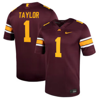 Men's Darius Taylor Minnesota Golden Gophers Home Men's NIL Football Game Jersey - Maroon