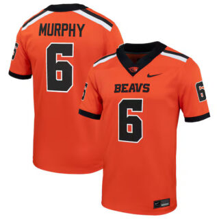 Men's Maalik Murphy Oregon State Beavers Home Men's NIL Football Game Jersey - Orange
