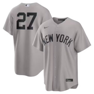 Giancarlo Stanton New York Yankees #27 Road Jersey - Gray