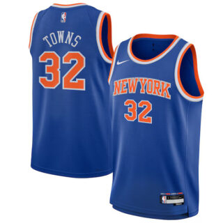 Youth Karl-Anthony Towns New York Knicks #32 Swingman Jersey - Icon Edition - Blue