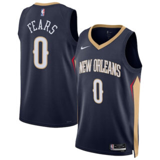 Women's Jeremiah Fears New Orleans Pelicans #0 Swingman Jersey - Icon Edition - Navy