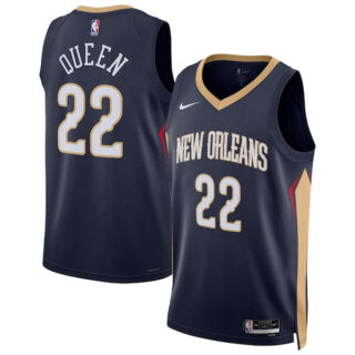 Women's Derik Queen New Orleans Pelicans #22 Swingman Jersey - Icon Edition - Navy