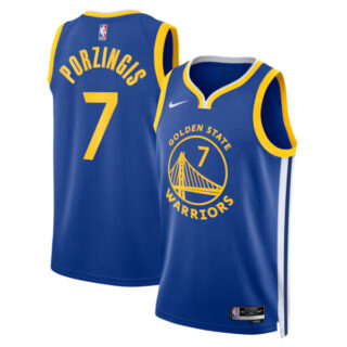 Women's Kristaps Porzi??is Golden State Warriors #7 Swingman Jersey - Icon Edition - Royal