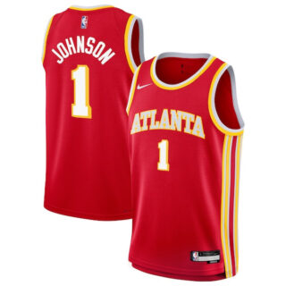 Youth Jalen Johnson Atlanta Hawks #1 Swingman Jersey - Icon Edition - Red