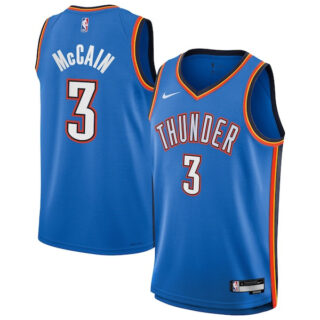 Youth Jared McCain Oklahoma City Thunder #3 Swingman Jersey - Icon Edition - Blue