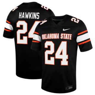 Men's Caleb Hawkins Oklahoma State Cowboys Alternate Game Jersey - Black