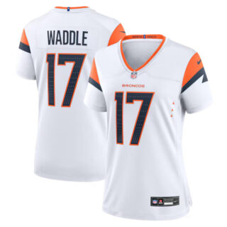 Women's Jaylen Waddle Denver Broncos #17 Game Jersey - White