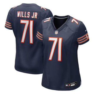 Women's Jedrick Wills Jr. Chicago Bears #71 Team Game Jersey - Navy