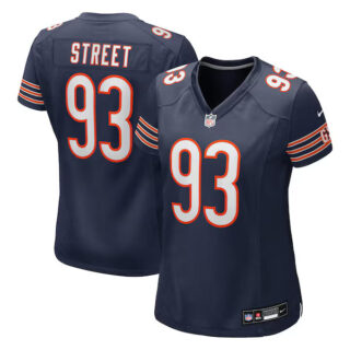 Women's Kentavius Street Chicago Bears #93 Team Game Jersey - Navy