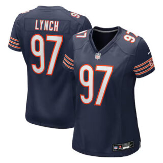 Women's James Lynch Chicago Bears #97 Team Game Jersey - Navy