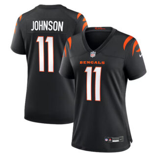 Women's Josh Johnson Cincinnati Bengals #11 Team Game Jersey - Black