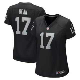 Women's Nakobe Dean Las Vegas Raiders #17 Team Game Jersey - Black