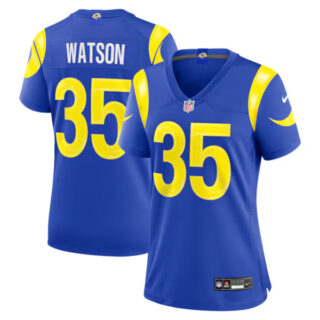 Women's Jaylen Watson Los Angeles Rams #35 Team Game Jersey - Royal