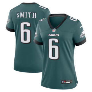 Women's DeVonta Smith Philadelphia Eagles #6 Team Game Jersey - Midnight Green