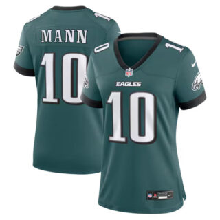 Women's Braden Mann Philadelphia Eagles #10 Team Game Jersey - Midnight Green