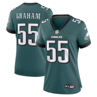 Women's Brandon Graham Philadelphia Eagles #55 Team Game Jersey - Midnight Green