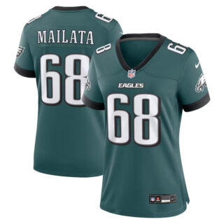 Women's Jordan Mailata Philadelphia Eagles #68 Team Game Jersey - Midnight Green