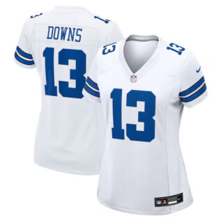 Women's Caleb Downs Dallas Cowboys #18 Game Jersey - White