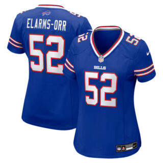 Women's Kaleb Elarms-Orr Buffalo Bills #52 Team Game Jersey - Royal