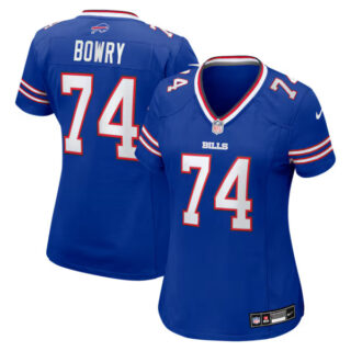 Women's Jude Bowry Buffalo Bills #74 Team Game Jersey - Royal